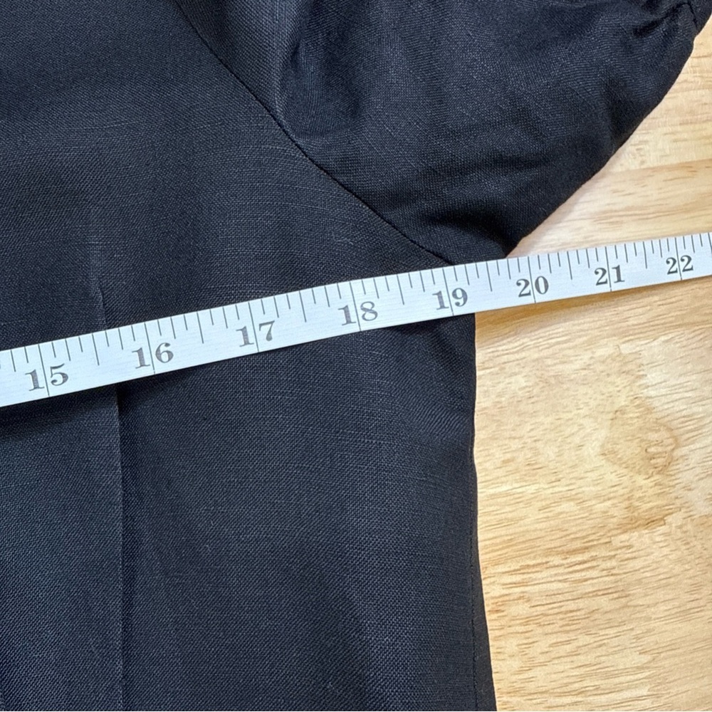 Loft Womens Linen Blend Button Front Knee Length Dress Size 10 - Picture 6 of 10